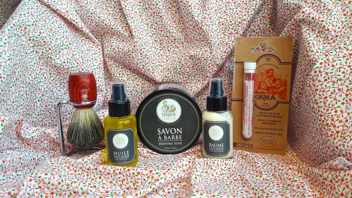 Coffret cadeau Kit de rasage Osma, soins de la peau