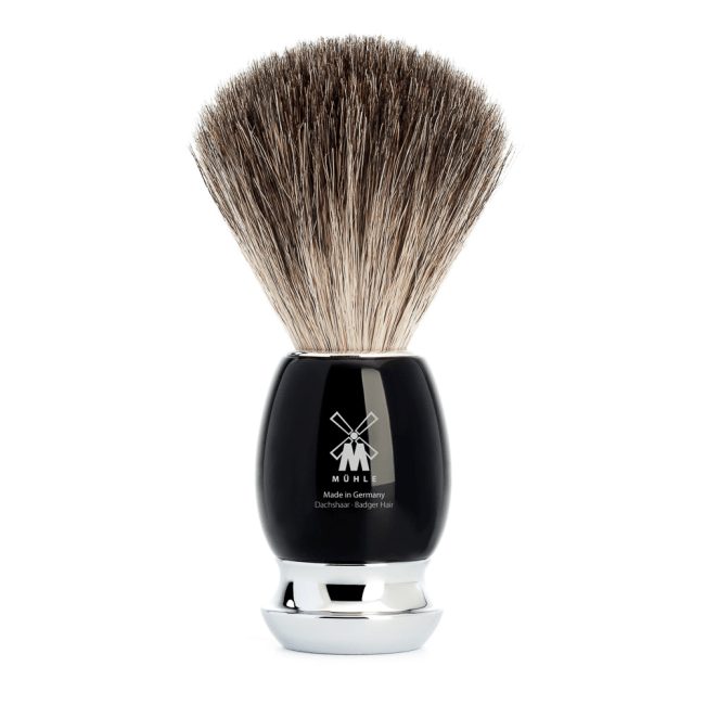 Blaireau de rasage Mühle gris 1er choix résine noire
