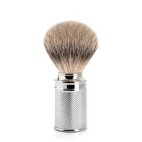 Blaireau de rasage Mühle pur argenté chromé