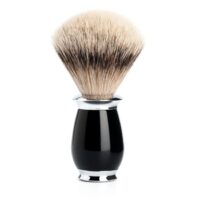 Blaireau de rasage Mühle pur argenté résine noire