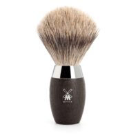 Blaireau de rasage Mühle pur gris bois de chêne