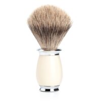 Blaireau de rasage Mühle pur gris résine ivoire