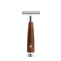 Rasoir de sûreté Mühle RYTMO à manche en bois de frêne, peigne fermé