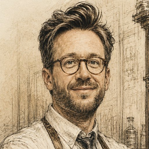 Portrait illustré de Romain, responsable de Temps d'un Rasage