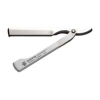 Shavette Dovo à manche en métal inox satiné